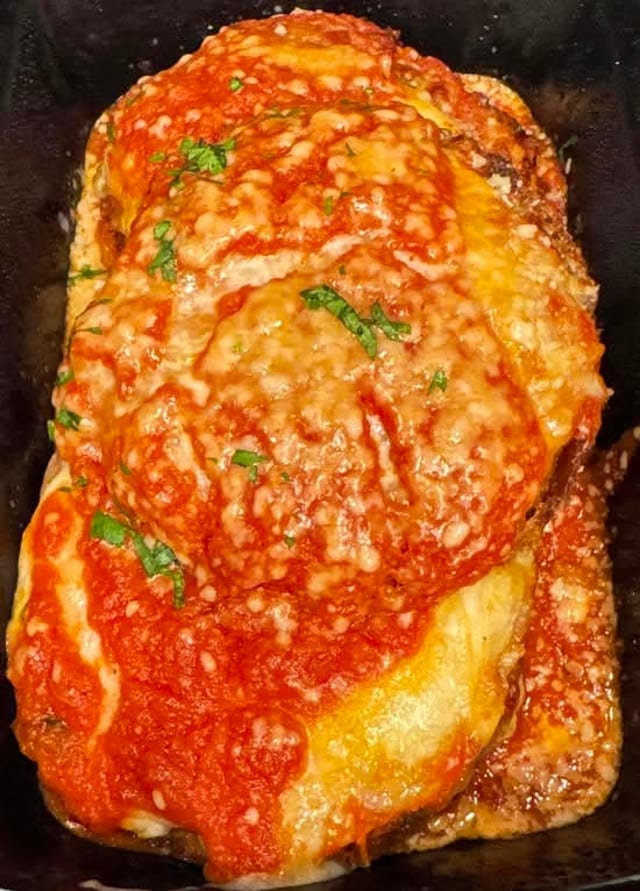 Eggplant Parmigiana.